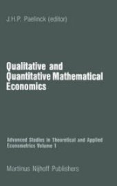 book Qualitative and Quantitative Mathematical Economics