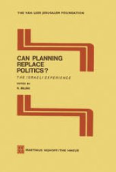 book Can Planning Replace Politics?: The Israeli Experience