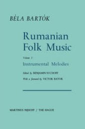 book Rumanian Folk Music: Instrumental Melodies