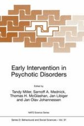 book Early Intervention in Psychotic Disorders