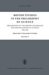 book Proceedings of the Boston Colloquium for the Philosophy of Science 1966/1968