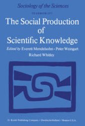 book The Social Production of Scientific Knowledge