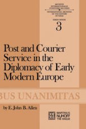 book Post and Courier Service in the Diplomacy of Early Modern Europe