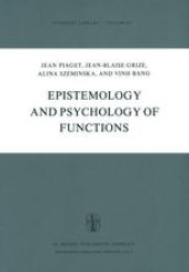 book Epistemology and Psychology of Functions