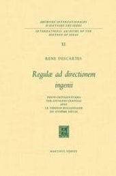 book Regulæ ad Directionem Ingenii