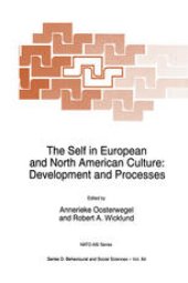 book The Self in European and North American Culture: Development and Processes