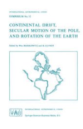 book Continental Drift, Secular Motion of the Pole, and Rotation of the Earth
