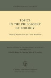 book Topics in the Philosophy of Biology