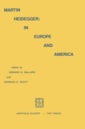 book Martin Heidegger: In Europe and America