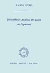 book Philosophische Analysen zur Kunst der Gegenwart