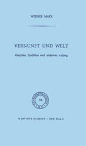 book Vernunft und Welt: Zwischen Tradition und anderem Anfang