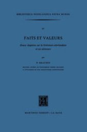 book Faits et Valeurs: Douze chapitres sur la littérature néerlandaise et ses alentours