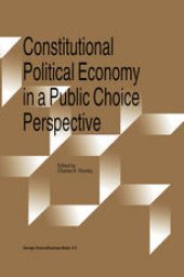 book Constitutional Political Economy in a Public Choice Perspective