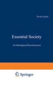 book Essential Society: An Ontological Reconstruction