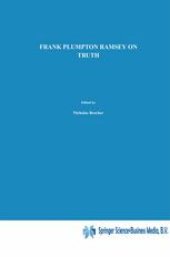 book On Truth: Original Manuscript Materials (1927–1929) from the Ramsey Collection at the University of Pittsburgh