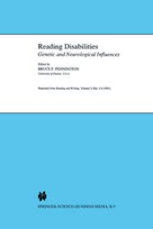 book Reading Disabilities: Genetic and Neurological Influences