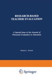 book Research-Based Teacher Evaluation: A Special Issue of the Journal of Personnel Evaluation in Education