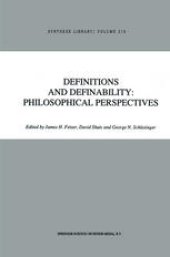 book Definitions and Definability: Philosophical Perspectives