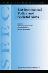 book Environmental Policy and Societal Aims