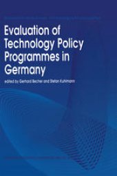 book Evaluation of Technology Policy Programmes in Germany