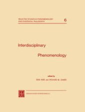 book Interdisciplinary Phenomenology