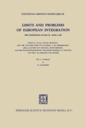 book Limits and Problems of European Integration: The Conference of May 30 – June 2, 1961