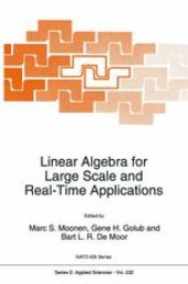 book Linear Algebra for Large Scale and Real-Time Applications