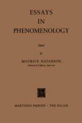 book Essays in Phenomenology