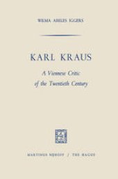 book Karl Kraus: A Viennese Critic of the Twentieth Century