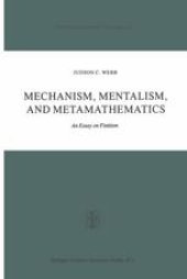 book Mechanism, Mentalism and Metamathematics: An Essay on Finitism