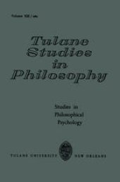 book Studies in Philosophical Psychology