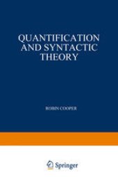 book Quantification and Syntactic Theory