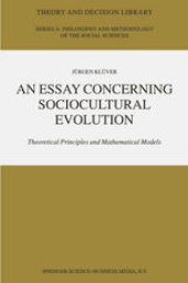 book An Essay Concerning Sociocultural Evolution: Theoretical Principles and Mathematical Models