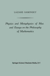 book Physics and Metaphysics of Music and Essays on the Philosophy of Mathematics