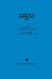 book Yearbook of Morphology 1993