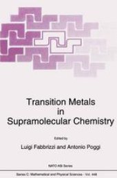 book Transition Metals in Supramolecular Chemistry