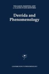 book Derrida and Phenomenology