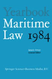 book Yearbook Maritime Law: Volume I