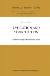 book Evolution and Constitution: The Evolutionary Selfconstruction of Law