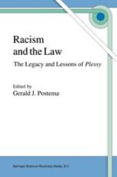 book Racism and the Law: The Legacy and Lessons of Plessy