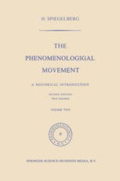 book The Phenomenological Movement: A Historical Introduction