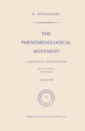 book The Phenomenological Movement: A Historical Introduction