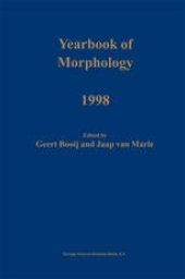 book Yearbook of Morphology 1998