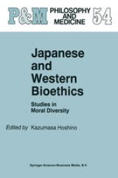 book Japanese and Western Bioethics: Studies in Moral Diversity