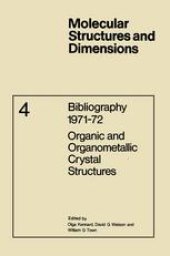 book Bibliography 1971–72 Organic and Organometallic Crystal Structures