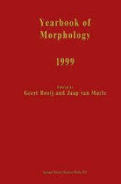 book Yearbook of Morphology 1999