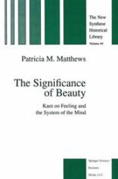 book The Significance of Beauty: Kant on Feeling and the System of the Mind