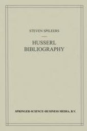 book Edmund Husserl Bibliography