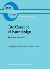 book The Concept of Knowledge: The Ankara Seminar