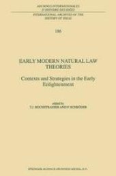 book Early Modern Natural Law Theories: Contexts and Strategies in the Early Enlightenment